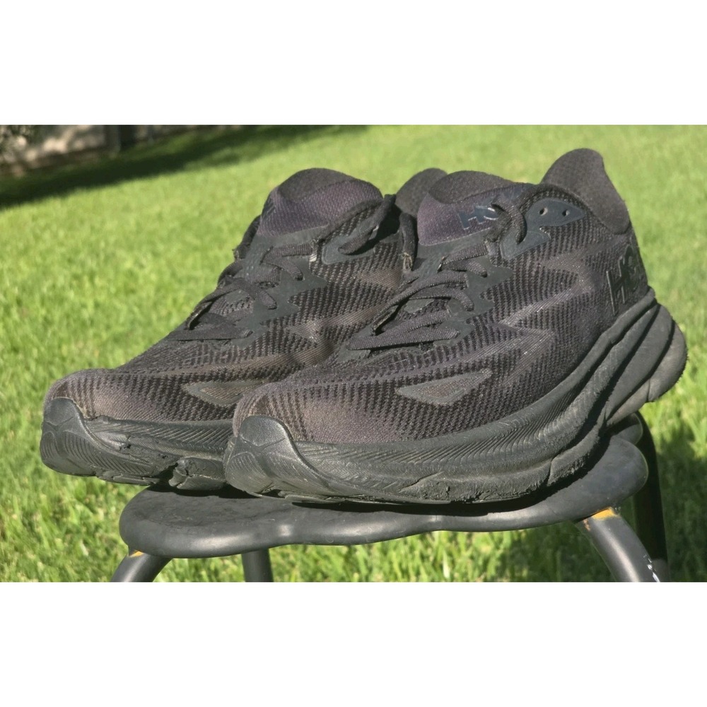 Hoka Clifton 8 Mens Running Shoes Triple Black Sneakers 1119393 BBLC